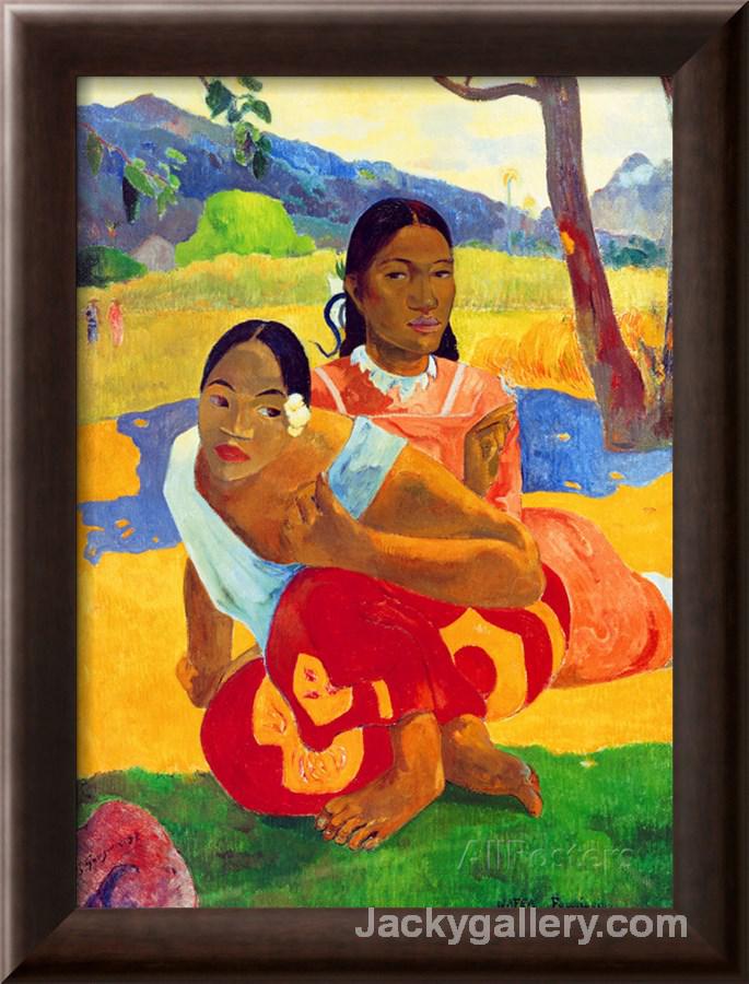 Nafea Faaipoipo (When are You Getting Married) by Paul Gauguin paintings reproduction